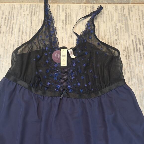 Cacique Other - Lane Bryant Cacique Babydoll G-String Panty Set Strappy Lingerie New Stars 26/28
